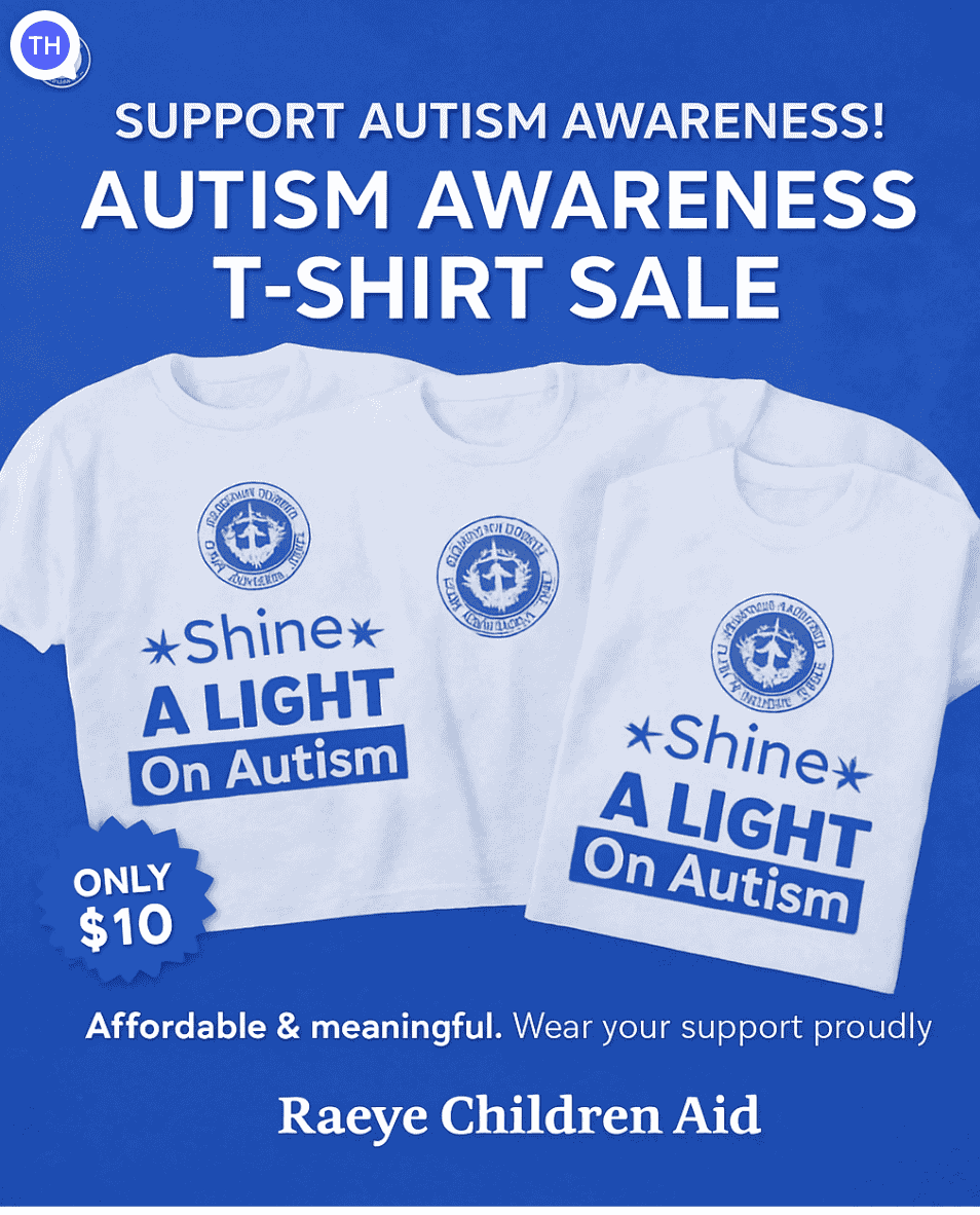 Official Autism Walk T-shirt in multiple sizes