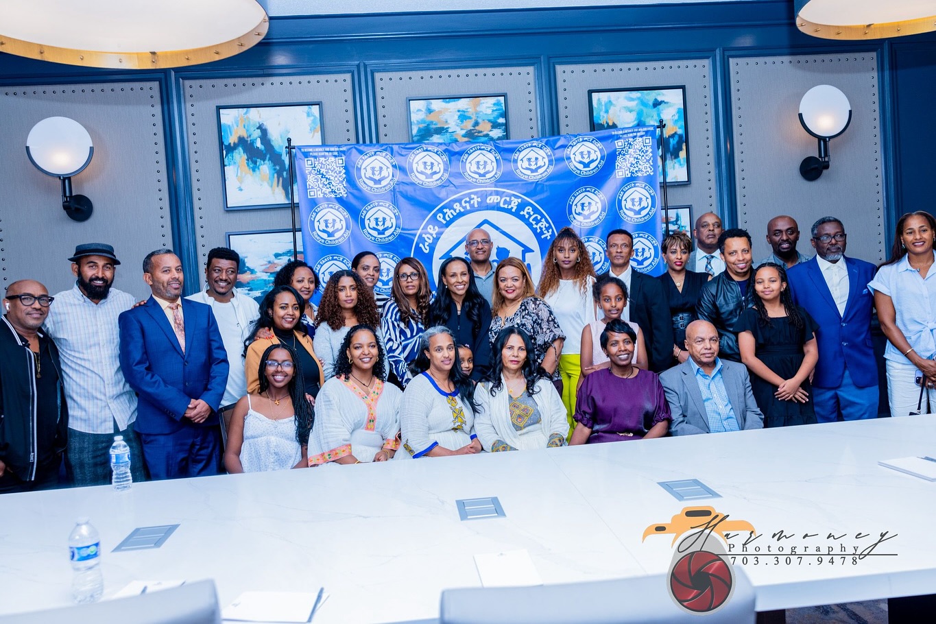 RCA supporters gathered with Ambassador Meseret Defar