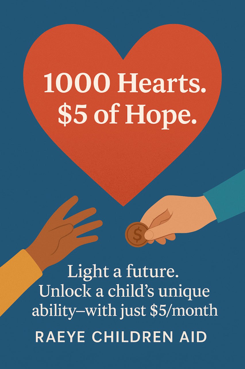 Children and supporters from the First 1000 Hearts Challenge