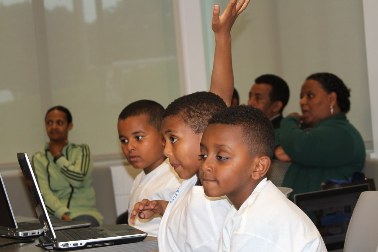 Children participating in USA-based inclusive learning activities