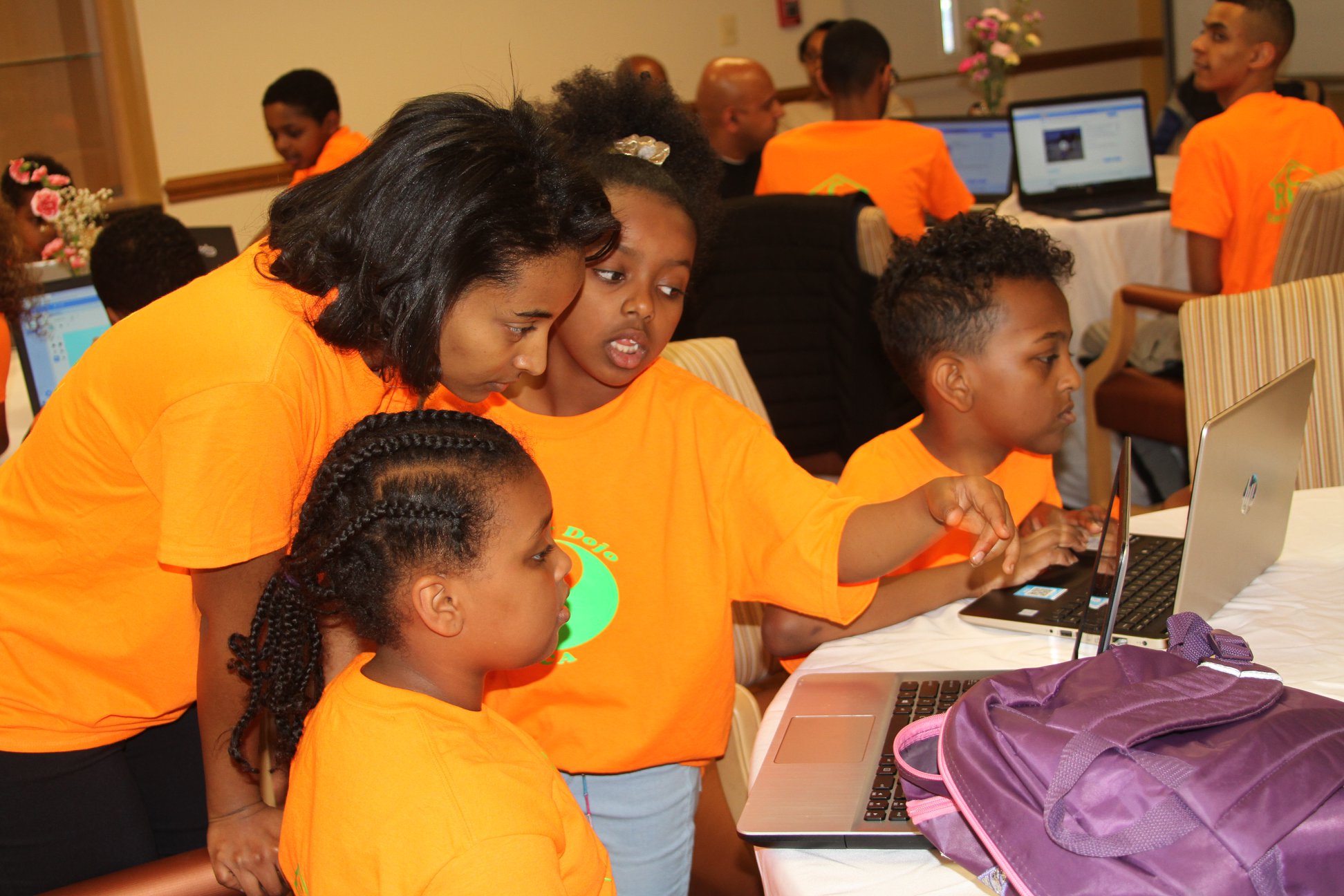 Children engaged in a USA-based Raeye Children Aid program